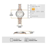 Buy Shop Emporio Armani Gianni T Bar Silver Dial Two Tone Steel Strap Watch for Women - AR11537 USA Online