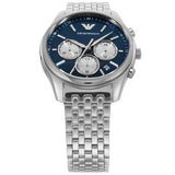 Buy Shop Emporio Armani Antonio Chronograph Blue Dial Silver Steel Strap Watch for Men - AR11582 USA Online