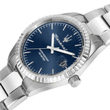 Buy Shop Maserati Competizione Blue Dial Silver Steel Strap Watch for Men - R8853100029 USA Online