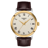 Buy Shop Tissot Classic Dream Ivory Dial Brown Leather Strap Watch for Men - T129.410.26.263.00 USA Online