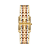 Buy Shop Tory Burch Eleanor White Dial Tri Tone Steel Strap Watch for Women - TBW1078 USA Online