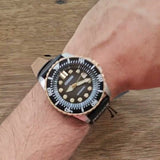 Buy Shop Citizen Mechanical Automatic Black Dial Black Leather Strap Watch for Men - NJ0176-10E USA Online