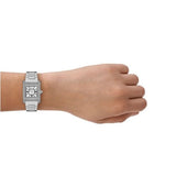 Buy Shop Emporio Armani Genni Analog Mother of Pearl Dial Silver Steel Strap Watch for Women - AR11662 USA Online