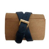 Buy Shop Tory Burch Collins Quartz Blue Dial Blue Leather Strap Watch for Women - TBW1303 USA Online