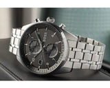 Buy Shop Hugo Boss Skytraveller Chronograph Grey Dial Silver Steel Strap Watch for Men - 1514151 USA Online