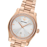 Buy Shop Emporio Armani Federica Analog Mother of Pearl Dial Rose Gold Steel Strap Watch for Women - AR11558 USA Online