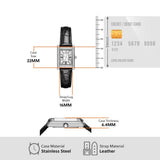 Buy Shop Emporio Armani Two Hand Crystals Silver Dial Black Leather Strap Watch for Women - AR11623 USA Online