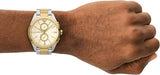 Buy Shop Emporio Armani Elegant Chronograph Cream Dial Two Tone Steel Strap Watch for Men - AR11605 USA Online