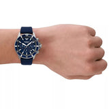 Buy Shop Emporio Armani World Explorer Chronograph Blue Dial Blue Nylon Strap Watch for Men - AR11588 USA Online