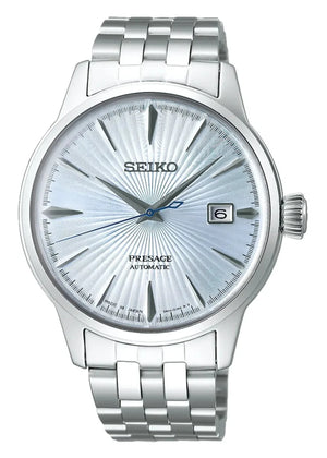 Buy Shop Seiko Presage Cocktail Time Automatic Ice Blue Dial Silver Steel Strap Watch for Men - SRPE19J1 USA Online