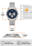 Buy Shop Emporio Armani Antonio Chronograph Blue Dial Silver Steel Strap Watch for Men - AR11582 USA Online