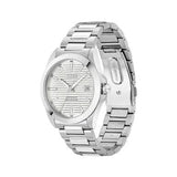 Buy Shop Hugo Boss Strike Silver Dial Silver Steel Strap Watch for Men - 1514176 USA Online