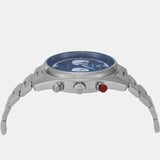 Buy Shop Emporio Armani Racer Chronograph Blue Dial Silver Steel Strap Watch for Men - AR11676 USA Online