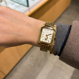 Buy Shop Tory Burch Robinson White Dial Gold Steel Strap Watch for Women - TBW1500 USA Online