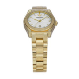 Buy Shop Emporio Armani Federica Mother of Pearl White Dial Gold Steel Strap Watch for Women - AR11657 USA Online
