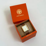 Buy Shop Tory Burch Robinson White Dial Brown Leather Strap Watch for Women - TBW1503 USA Online