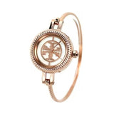 Buy Shop Tory Burch Riva Rose Gold Dial Rose Gold Steel Strap Watch for Women - TBW4037 USA Online