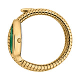 Just Cavalli Glam Evo 4 Green Dial Gold Steel Strap Watch for Women - JC1L229M0035