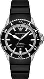 Buy Shop Emporio Armani Sea Explorer Black Dial Black Silicone Strap Watch for Men - AR60086 USA Online