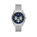 Buy Shop Emporio Armani Antonio Chronograph Blue Dial Silver Steel Strap Watch for Men - AR11582 USA Online