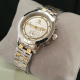 Buy Shop Tory Burch Classic Chronograph White Dial Two Tone Steel Strap Watch for Women - TBW1034 USA Online