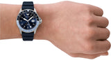 Buy Shop Emporio Armani World Explorer GMT Blue Dial Blue Rubber Strap Watch for Men - AR11592 USA Online