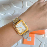 Buy Shop Tory Burch Robinson White Dial Two Tone Steel Strap Watch for Women - TBW1501 USA Online