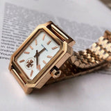 Buy Shop Tory Burch Robinson White Dial Rose Gold Steel Strap Watch for Women - TBW1502 USA Online