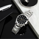 Buy Shop Maserati Attrazione Chronograph Black Dial Silver Steel Strap Watch for Men - R8853151010 USA Online