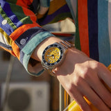 Buy Shop Citizen Mechanical Automatic Yellow Dial Silver Steel Strap Watch for Men - NJ0170-83Z USA Online