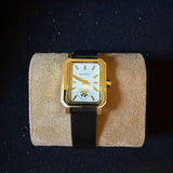 Buy Shop Tory Burch Robinson White Dial Black Leather Strap Watch for Women - TBW1504 USA Online