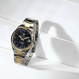 Buy Shop Maserati Competizione Black Dial Two Tone Steel Strap Watch for Men - R8853100042 USA Online