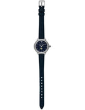Buy Shop Emporio Armani Mia Moonphase Blue Dial Blue Leather Strap Watch for Women - AR11629 USA Online