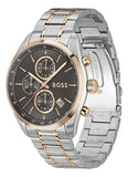Buy Shop Hugo Boss Grand Prix Chronograph Grey Dial Two Tone Steel Strap Watch for Men - 1514252 USA Online