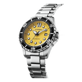 Buy Shop Citizen Mechanical Automatic Yellow Dial Silver Steel Strap Watch for Men - NJ0170-83Z USA Online