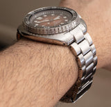Seiko Prospex US Special Edition King Turtle Automatic Brown Dial Silver Steel Strap Watch for Men - SRPH55