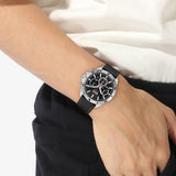 Buy Shop Hugo Boss Troper Chronograph Black Dial Black Leather Strap Watch for Men - 1514055 USA Online