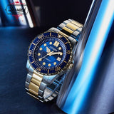 Buy Shop Citizen Mechanical Automatic Blue Dial Two Tone Steel Strap Watch for Men - NJ0174-82L USA Online