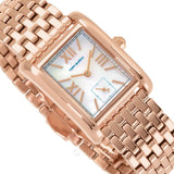 Buy Shop Tory Burch Eleanor Mother of Pearl White Dial Rose Gold Steel Strap Watch for Women - TBW1079 USA Online