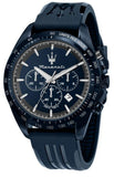 Buy Shop Maserati Traguardo Blue Edition Chronograph Blue Dial Blue Silicon Strap Watch for Men - R8871612042 USA Online