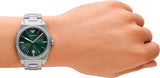 Buy Shop Emporio Armani Frederico Analog Green Dial Silver Steel Strap Watch for Men - AR11621 USA Online