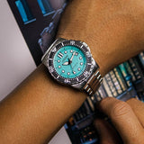 Buy Shop Citizen Mechanical Automatic Turquoise Dial Silver Steel Strap Watch for Men - NJ0170-83X USA Online