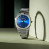 Buy Shop D1 Milano Ultra Thin Blue Dial Silver Steel Strap Watch for Men - D1-UTBJ09 USA Online