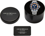 Buy Shop Emporio Armani Sea Explorer Blue Dial Silver Steel Strap Watch for Men - AR60090 USA Online
