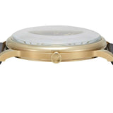 Buy Shop Emporio Armani Minimalist Green Dial Black Leather Strap Watch for Men - AR11601 USA Online