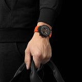 Buy Shop Tissot T Race Chronograph Black Dial Red Rubber Strap Watch for Men - T141.417.37.061.01 USA Online