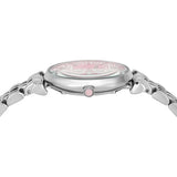 Buy Shop Emporio Armani Gianni T-Bar Pink Dial Silver Steel Strap Watch for Women - AR11686 USA Online