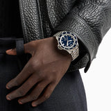 Buy Shop Emporio Armani cBlue Dial Silver Steel Strap Watch for Men - AR60079 USA Online