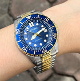 Buy Shop Citizen Mechanical Automatic Blue Dial Two Tone Steel Strap Watch for Men - NJ0174-82L USA Online