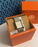 Buy Shop Tory Burch Eleanor White Dial Two Tone Steel Strap Watch for Women - TBW1070 USA Online